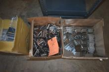 (3) BOXES OF SEAT BELT PARTS; BUCKLES, TONGUES AND