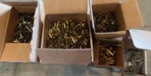 1000s of Unprimed shells including .40 SW, .45, and 6mm, plus spent .45 and 6mm