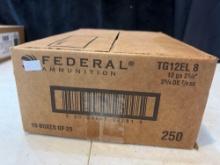 Federal 12 Gauge 2-3/4 sealed case 250 rounds