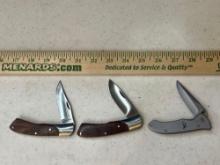 3 browning pocket knives.