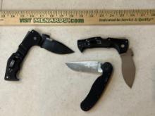 Cold Steel and Ontario Knife company pocket knives