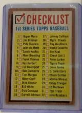 1967 Topps first series baseball checklist