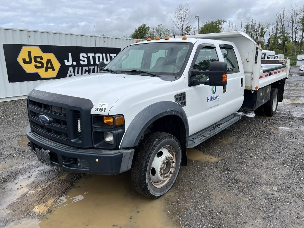 2008 Ford F450 XL SD Crew Cab 4WD Dump Truck