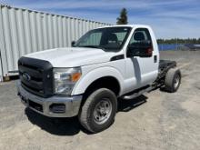 2012 Ford F350 4X4 Cab and Chassis