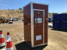 Unused Simple Space Portable Toilet & Sink.