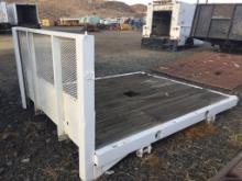 9ft x 8ft Flatbed Truck Bed w/ Headache Rack.