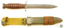 US M3 Fighting Knife from Aerial Marinette, WIS (Aerial Cutlery Mfg. Co.) - M8 Sheath