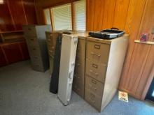 5 Filing Cabinets (does not include gun cases)