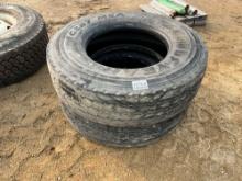 QTY OF (2) GOODYEAR 315/80R22.5 TIRES