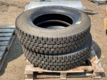 (2) UNUSED, IRONMAN 295/75R22.5 TIRES