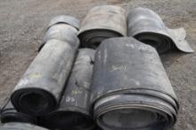 Rolls of Used Rubber
