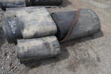 Rolls of Used Rubber