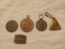 Great Historical Pieces! Vintage Ad, Badge, WWI Medallions, and More