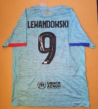 Robert Lewandowski FC Barcelona Autographed Nike 23-24 Third Jersey GA coa