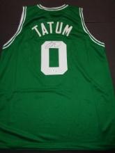 Jason Tatum Boston Celtics Autographed Custom Basketball Jersey GA coa