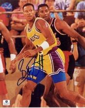 Byron Scott Los Angeles Lakers Autographed 8x10 Photo GA coa