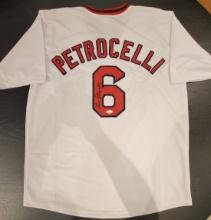 Rico Pettrocelli Boston Red Sox Autographed Custom Baseball Style Jersey JSA w coa