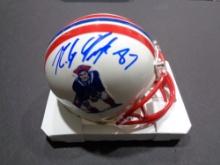 Rob Gronkowski New England Patriots Autographed Riddell Mini Helmet GA coa