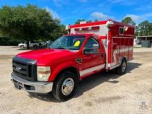 2008 Ford F-350 Walk In Rescue Pickup Truck, VIN # 1FDWF36R68EA28606