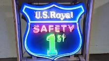 Original US Royal Tin Animated Neon Sign