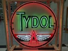 Original TYDOL Flying A Porcelain Animated Neon Sign