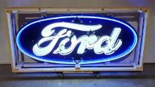 Original Ford Porcelain Neon Sign