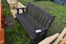 Amish Made 62" Stained Glider Bench