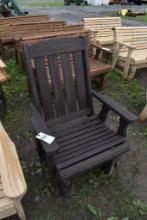 Amish Made 28" Stained Glider Chair