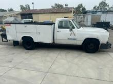 1987 DODGE RAM 350 PICKUP WITHSERVICE BED