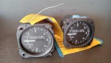 SOCATA VERTICAL SPEED INDICATORS 6074687258. ALT# 7060 (BOTH REMOVED SERVICEABLE)