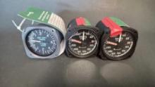 AIRSPEED/VSI INDICATORS C661006-0101, 90-380028-9 & 20126-01429 (ALL NEED REPAIR)