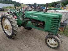 John Deere H Antique Tractor, Hand Start, Missing Mag, Turns Over, Welded B
