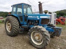 Ford TW20 MFWD Tractor, Cab w/ Heat & AC, 8 Ford Suitcase Weights, Heavy Wh