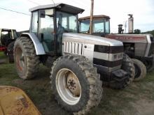 White 6105 4wd Tractor, Cab w/ Heat & AC, Nice Firestone 18.4-38 Tires, Dua