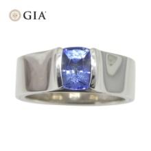 Pretty 1.35 Ct GIA Certified Natural Sapphire Ring