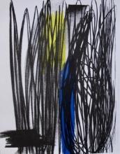 Hans Hartung Composition 1973 Original Lithograph by XXieme Siecle in Paris