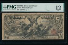 1896 $5 Educational Silver Certificate PMG 12