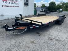 New 2024 22' Hydraulic Tilt Equipment/Car Trailer