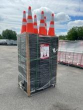 (250) PCS New PVC Safety 28" Traffic Cones