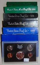 6 U.S. Proof Sets: 1968, 1969, 1975, 1976, 1994,