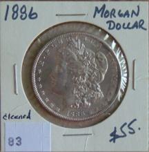 1886 Morgan Dollar VF.