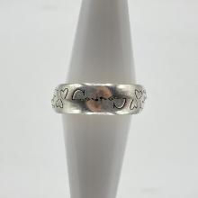 3.3g Sterling Silver "Courage" Ring Size 5.5