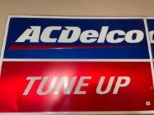 Stout-Lite Metal AC Delco Tune-Up Sign - 3 ft x 2 ft. SHIPPING IS AVAILABLE ON THIS LOT!