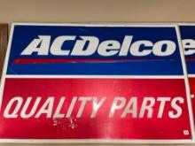 Stout-Lite Metal AC Delco Quality Parts Sign - 3 ft x 2 ft. SHIPPING IS AVAILABLE ON THIS LOT!
