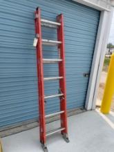 14' Keller Fibergalss Ext. Ladder. NO SHIPPING AVAILABLE ON THIS LOT!