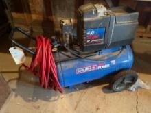 Portable Air Compressor with Hose. NO SHIPPING AVAILABLE ON THIS LOT!