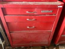 Waterloo 4 Drawer Metal Tool Cabinet on Wheel-32''T x 27''W. NO SHIPPING AVAILABLE ON THIS LOT!