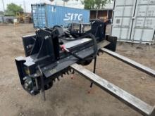 ew LandHonor Co Hydraulic Skidloader Harley Rake Attachment Model PR-12-72W