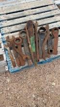 Lot of large hammer wrenches