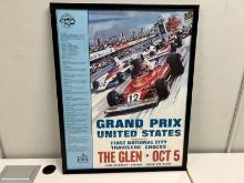Inaugural United States Grand Prix Poster Signed by Randy Owens